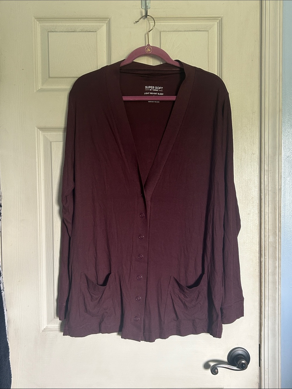 Torrid Super Soft Rib Snap Front Lounge Cardigan size 1X